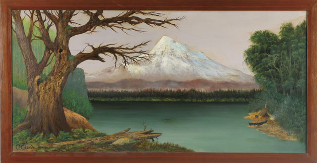 Appraisal: CHARLES CHRISTIAN EISELE OIL ON CANVAS Utah died Mount Hood