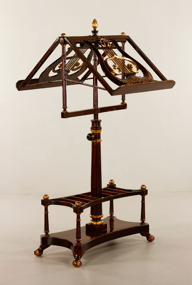 Appraisal: - Regency Style Duet Music Stand Regency style duet music