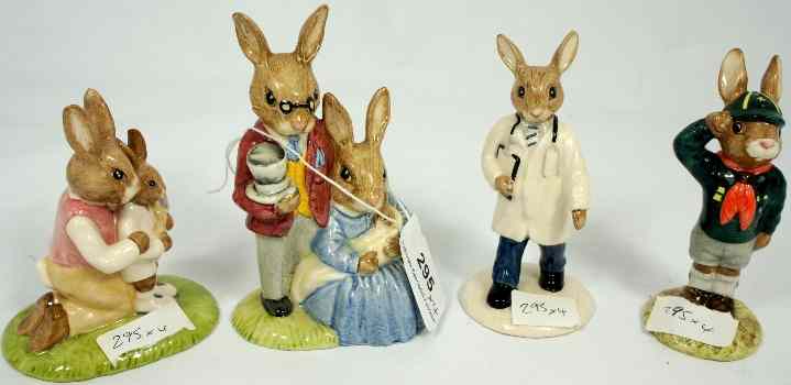 Appraisal: Royal Doulton Bunnykins Father Mother and Victoria Bunnykins DB Doctor