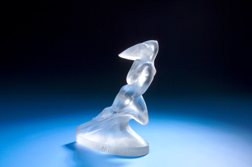 Appraisal: R LALIQUE Commemorative statuette Cote D'Azur clear and frosted version