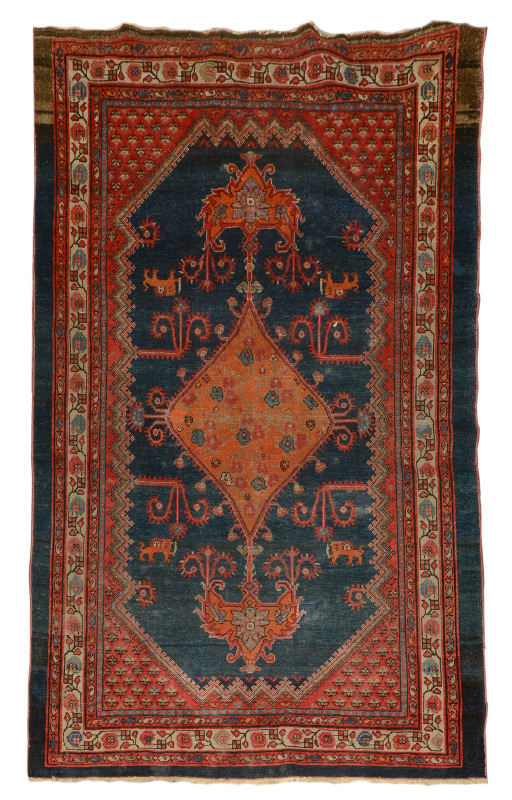 Appraisal: APPROX - YR OLD PERSIAN FEREGHAN HAND KNOTTED WOOL RUG