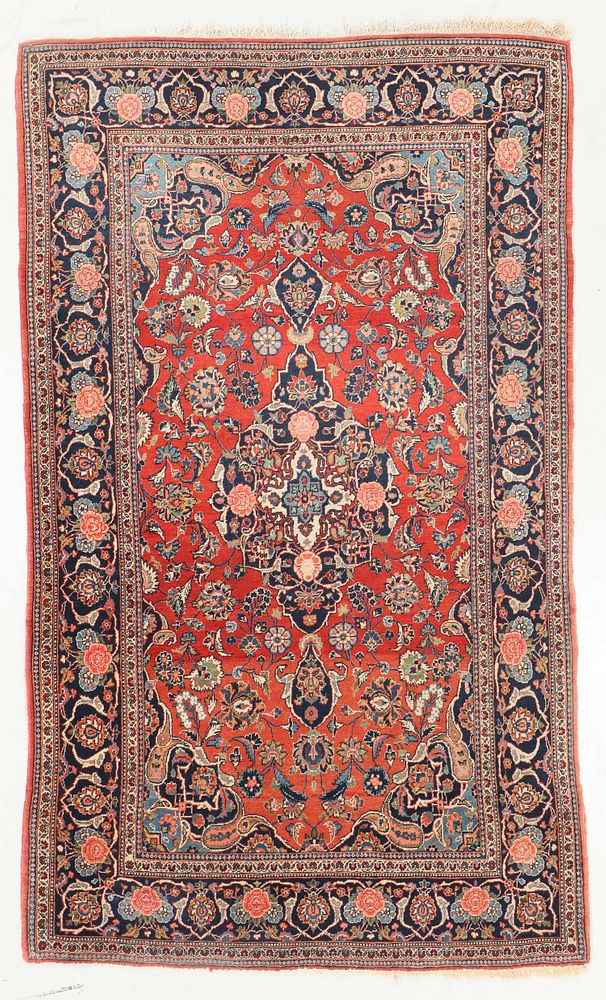 Appraisal: Antique Kashan Rug Persia ' '' x ' '' Antique