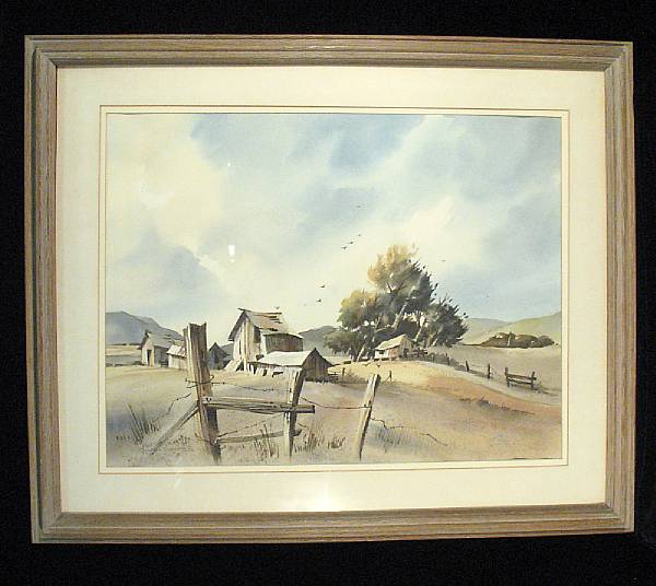 Appraisal: Richard Soderman American th century Near Fallbrook signed dated and