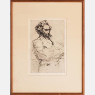 Appraisal: James Abbot McNeil Whistler - C L Drovet Sculptor Etching