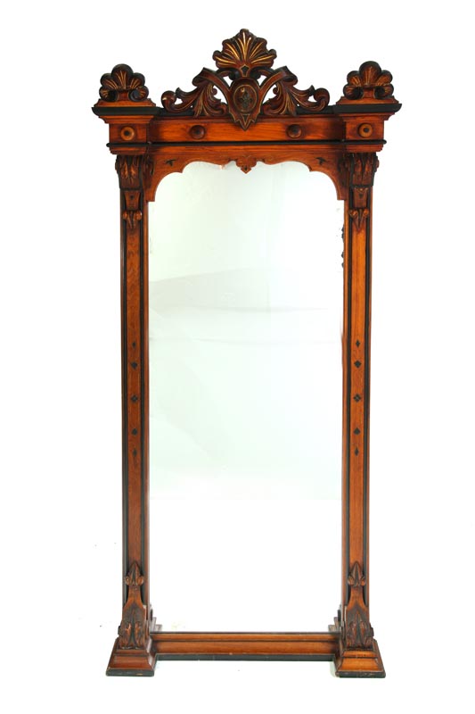 Appraisal: VICTORIAN PIER MIRROR American - mahogany Of typical form the