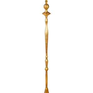 Appraisal: A Gilt Lead Floor Lamp CIRCA in the style of