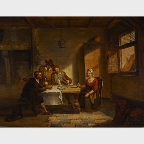 Appraisal: Follower of Adriaen Jansz van Ostade - PAIR OF TAVERN