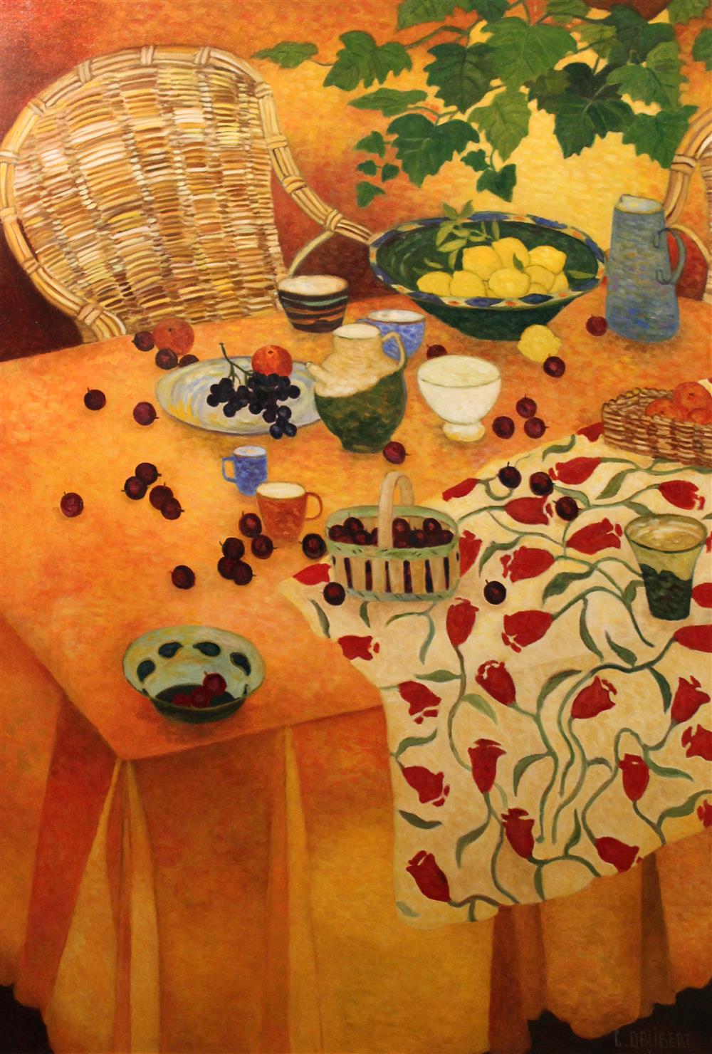 Appraisal: CHRISTIAN DALIBERT FRENCH - LA TAJINE AUX CITRON Oil on