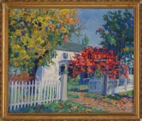 Appraisal: ANNE CARY BRADLEY American - MAPLE AND SUMAC Oil on