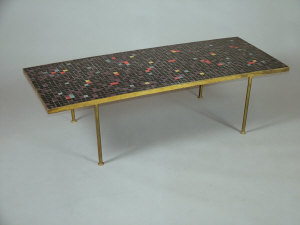 Appraisal: Jupp Dernbach an abstract mosaic tiled coffee table circa the