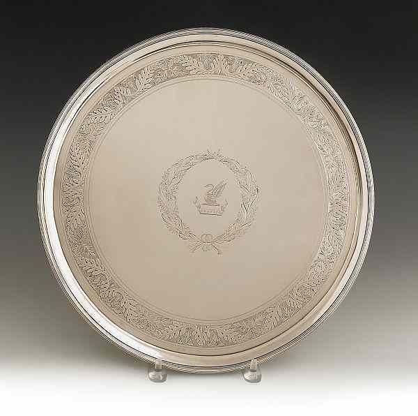 Appraisal: George III silver salver - bearing the touch of Crouch