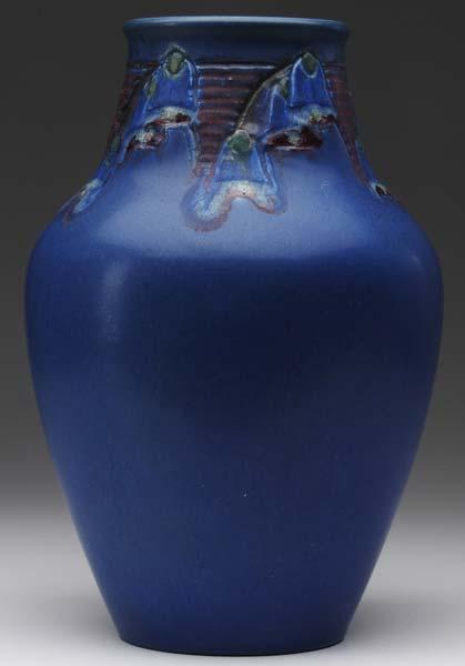 Appraisal: ROOKWOOD Incised Mat vase decorated by Charles Todd with bell-shaped