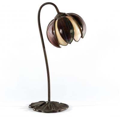 Appraisal: Loevsky Loevsky an American Art Nouveau table lamp the metal