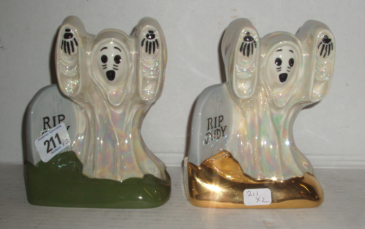 Appraisal: Judys Ghost With Green Base and Judys Ghost with Gold