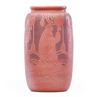 Appraisal: OVERBECK Fine large vase ELIZABETH OVERBECK - MARY FRANCES OVERBECK