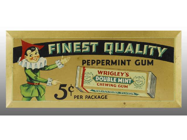 Appraisal: Lot of Wrigley's Gum Pieces Description Wrigley's tin-over-cardboard sign s