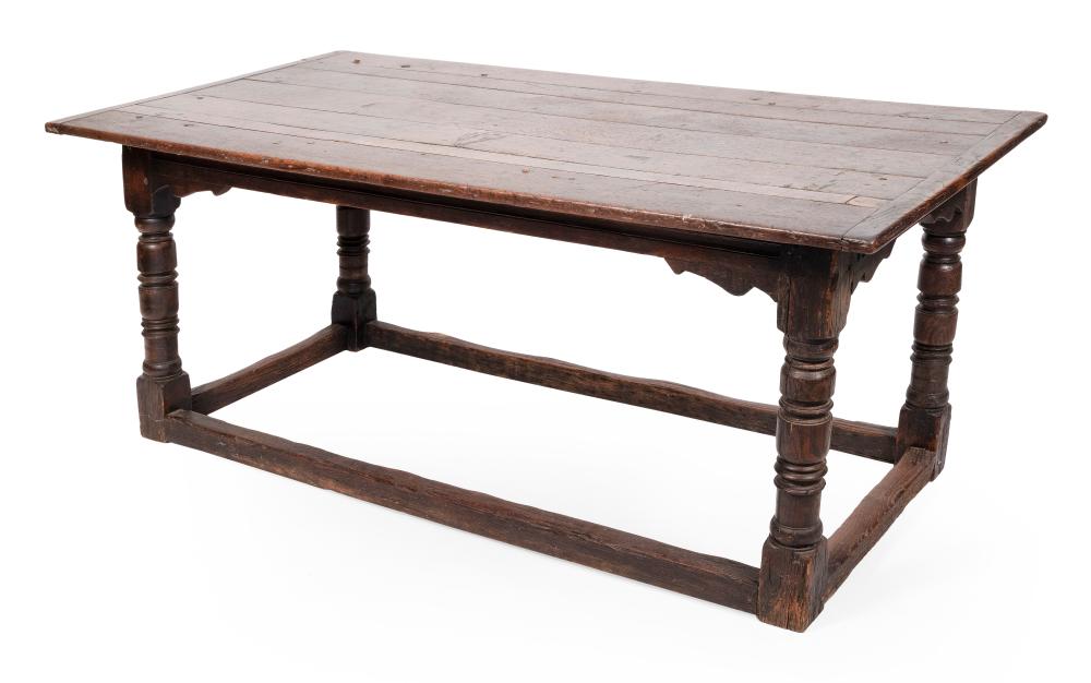 Appraisal: ENGLISH REFRACTORY TABLE TH CENTURY HEIGHT LENGTH WIDTH ENGLISH REFRACTORY