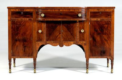 Appraisal: American Federal mahogany sideboard poplar and yellow pine secondary highly