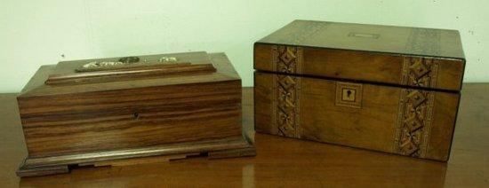 Appraisal: A Victorian dressing box with fitted interior the exterior with