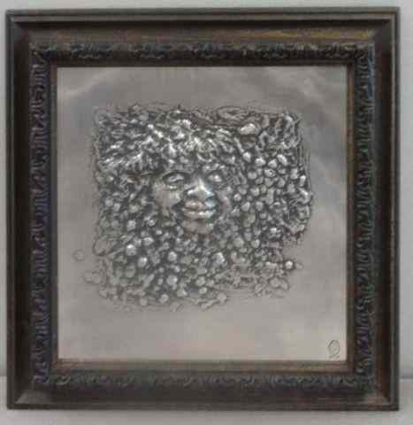 Appraisal: SMITH Lawrence Beall Silver Plaque ''Bacchus'' Signed lower right and