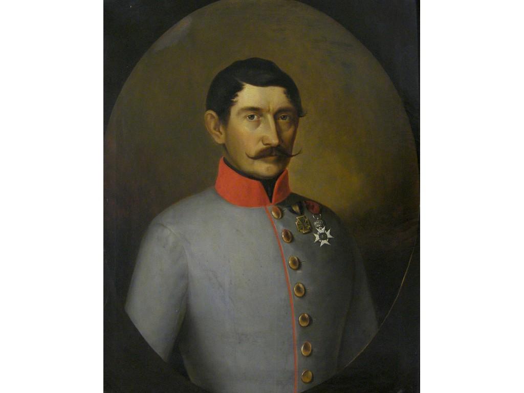 Appraisal: th century School - half length portrait of Friedrich Wilhelm