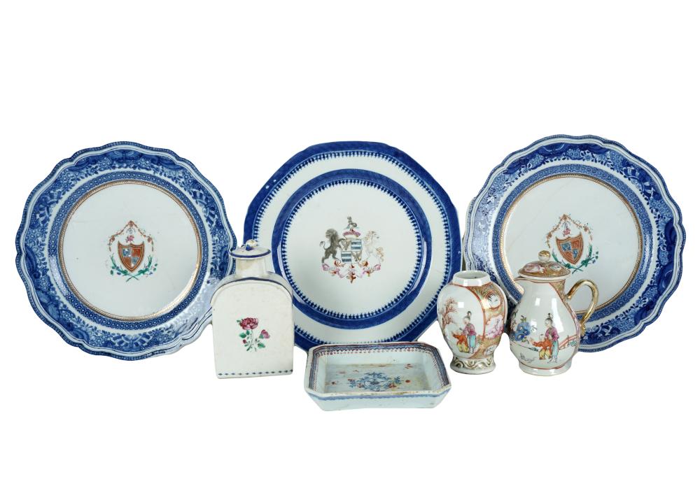 Appraisal: COLLECTION OF CHINESE EXPORT PORCELAINeach piece unmarked comprising an octagonal