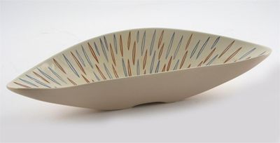 Appraisal: A Poole Pottery Contemporary bowl pattern X PV painted with