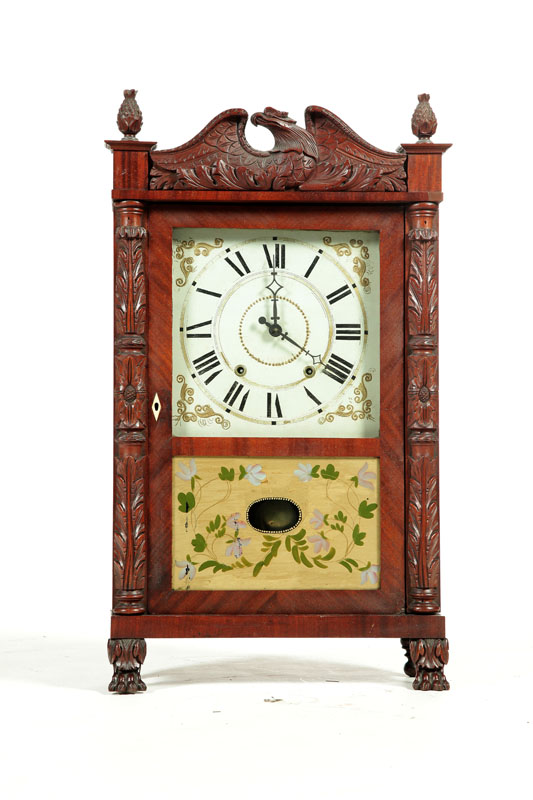 Appraisal: CARVED SHELF CLOCK Atkins and Downs for George Mitchell Bristol