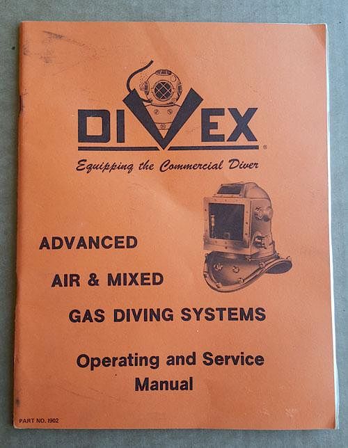 Appraisal: Vintage Divex helmet manual Swindell Item G Vintage Divex helmet