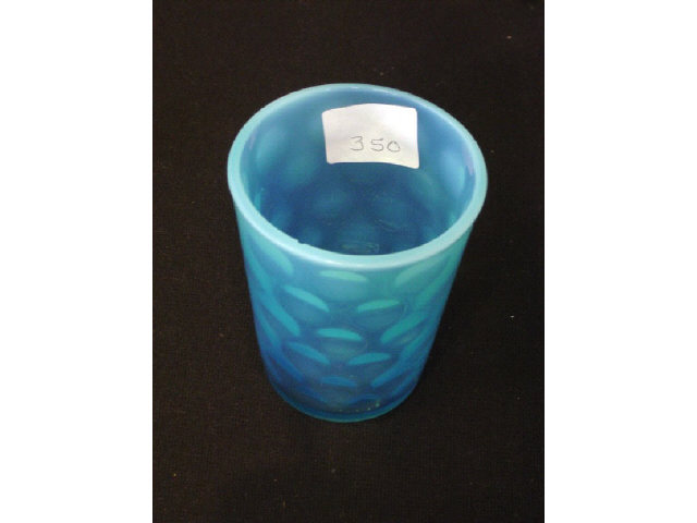 Appraisal: BLUE OPALESCENT TUMBLER