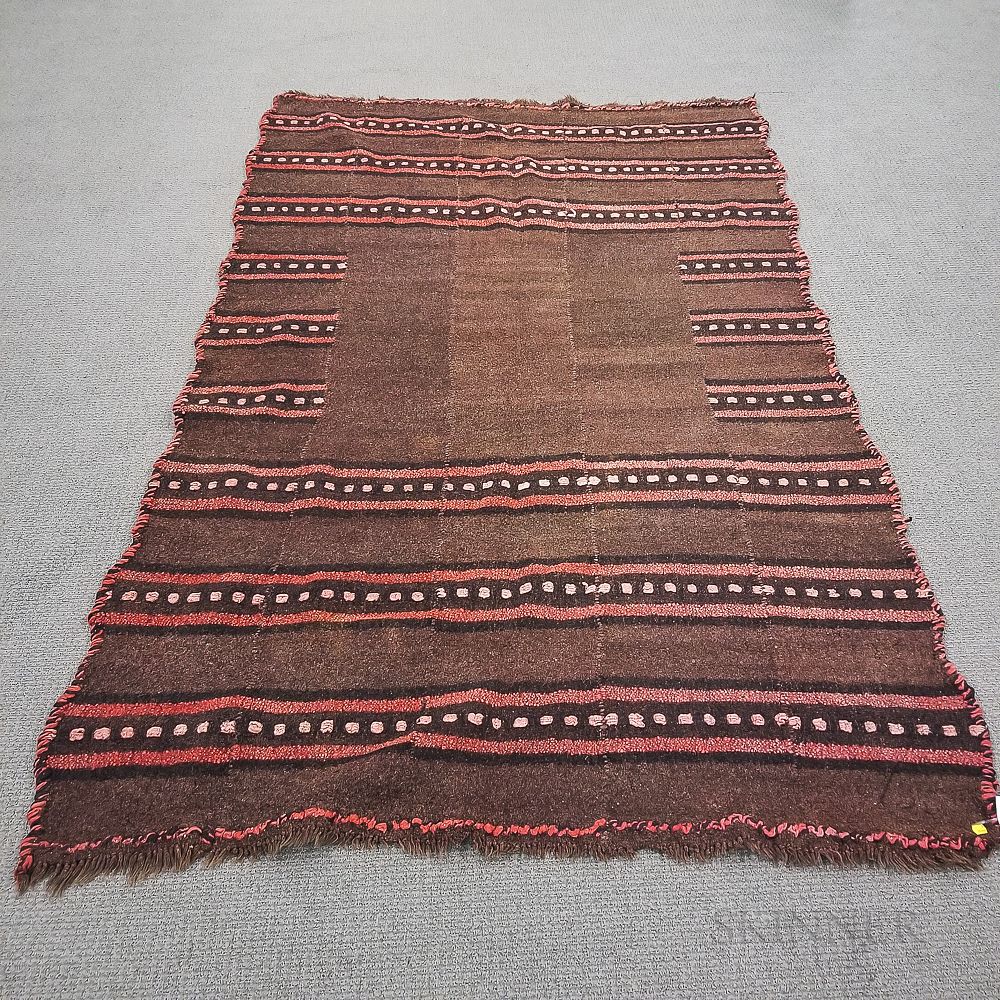 Appraisal: Woven Felt Ground Loom Rug Woven Felt Ground Loom Rug