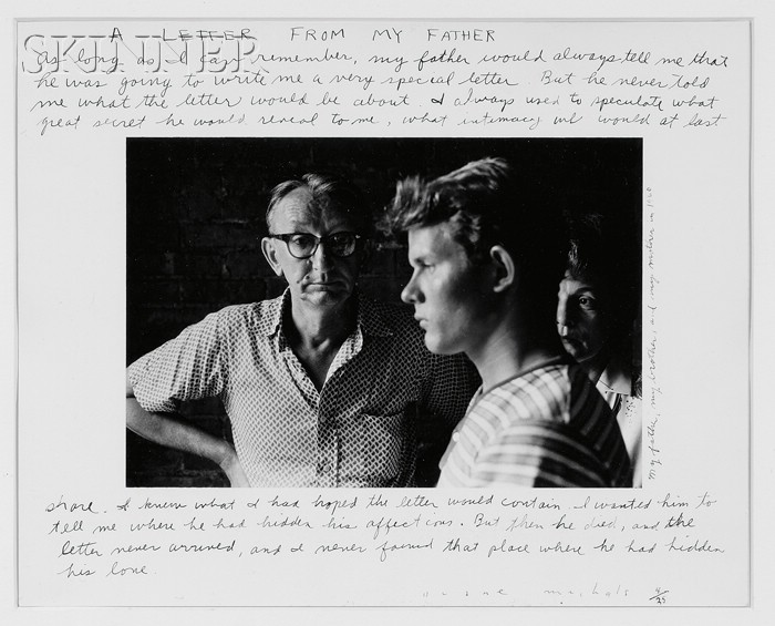 Appraisal: Duane Michals American b A Letter From My Father -