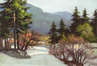 Appraisal: Taos Ski Basin by Ernest Martin Hennings Ernest Hennings -