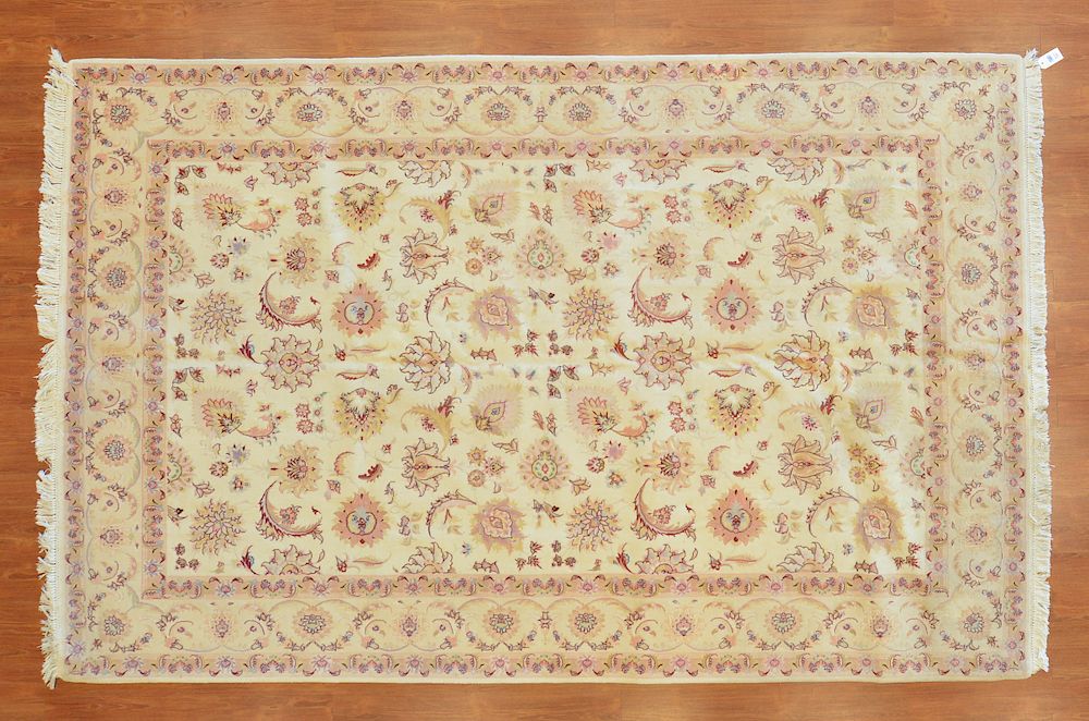 Appraisal: Fine Tabriz Rug x Persia fourth quarter- th century Condition