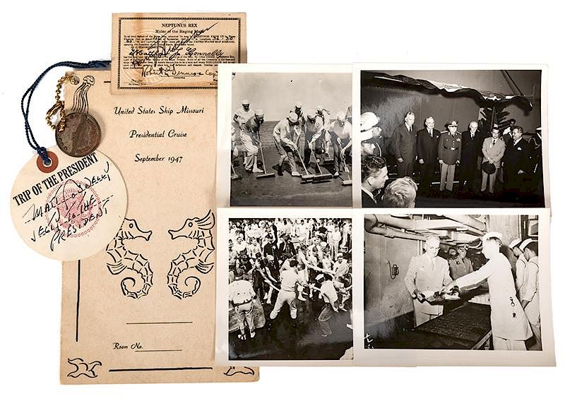 Appraisal: Group of photos and ephemera associated with President Truman s