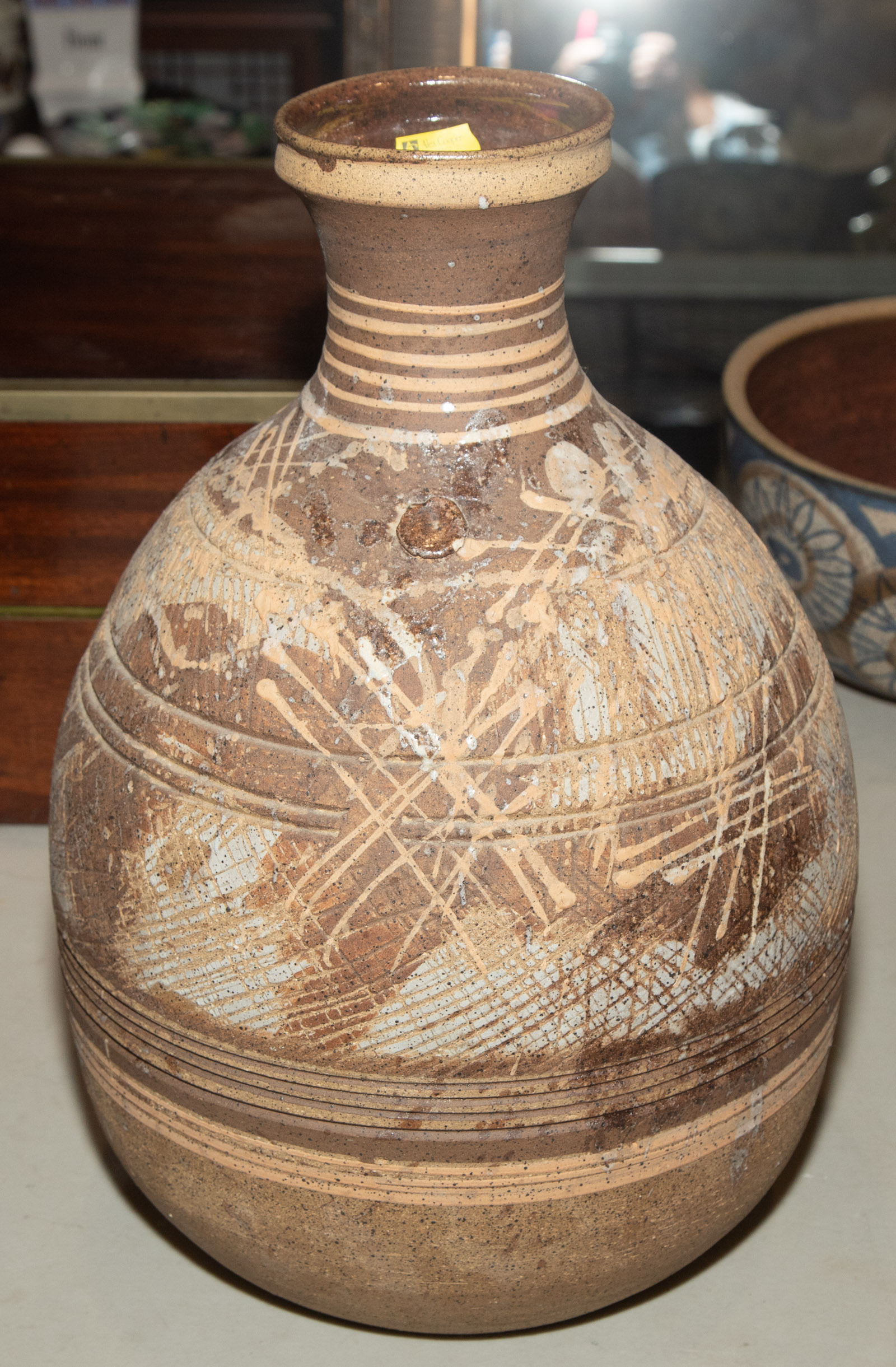 Appraisal: LARGE CHARLES COUNTS POTTERY VASE Approximately in H