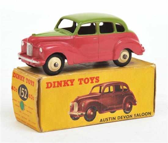 Appraisal: DINKY AUSTIN DEVON SALOON two-tone lime green upper body cerise