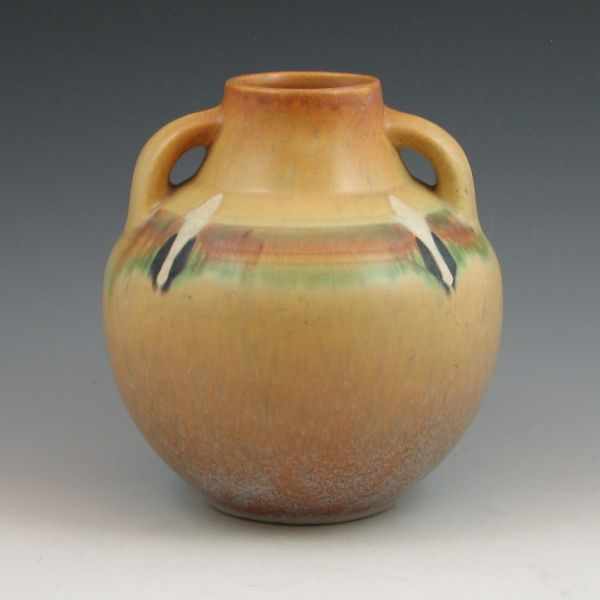 Appraisal: Roseville brown Montacello - '' vase Marked in red crayon