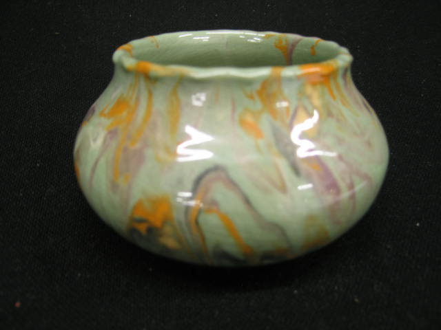 Appraisal: Graack Art Pottery Vase Silver Springs Florida marbilized green