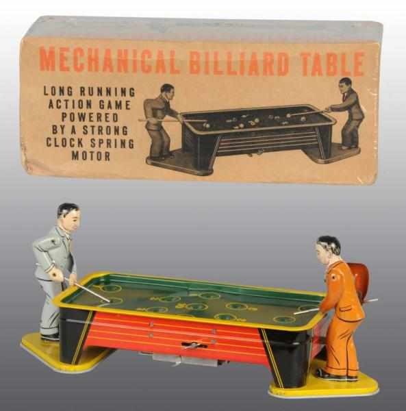 Appraisal: Tin Billiard Table Wind-Up Toy Description American Working Made by