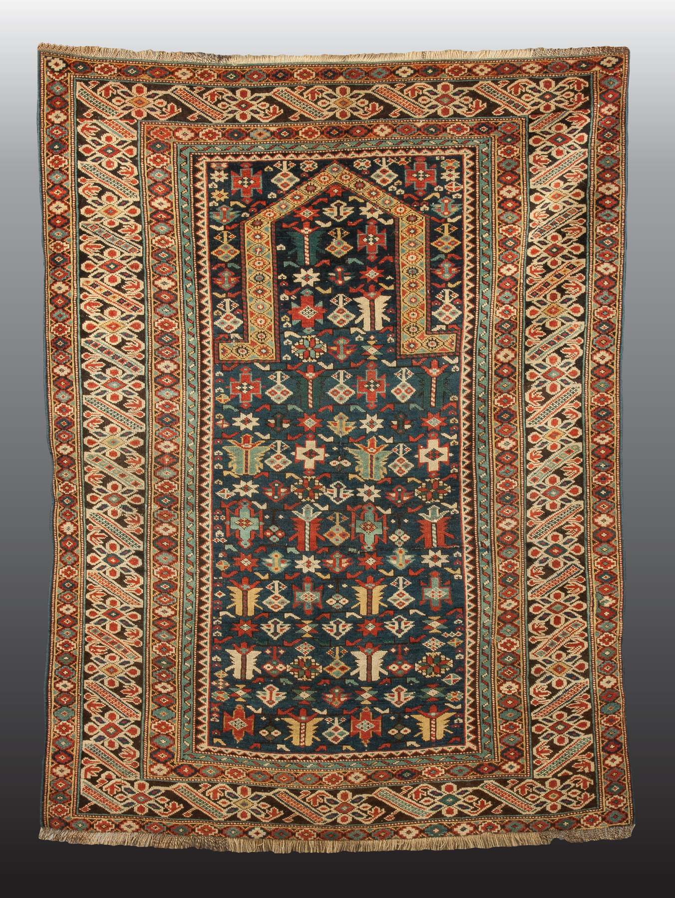 Appraisal: Caucasian Prayer Rug Late th cent