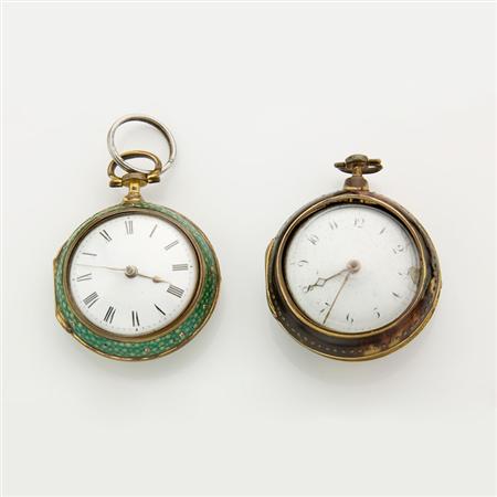 Appraisal: Two Open Face Pocket Watches Estimate -