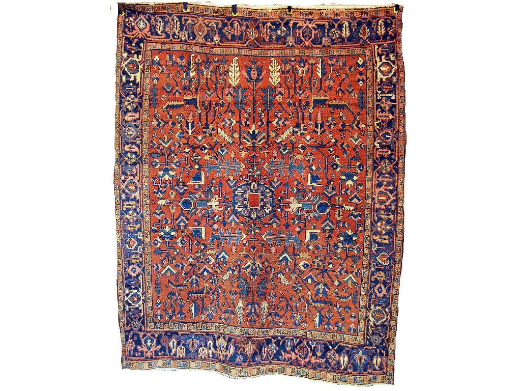 Appraisal: Persian Heriz small carpet circa