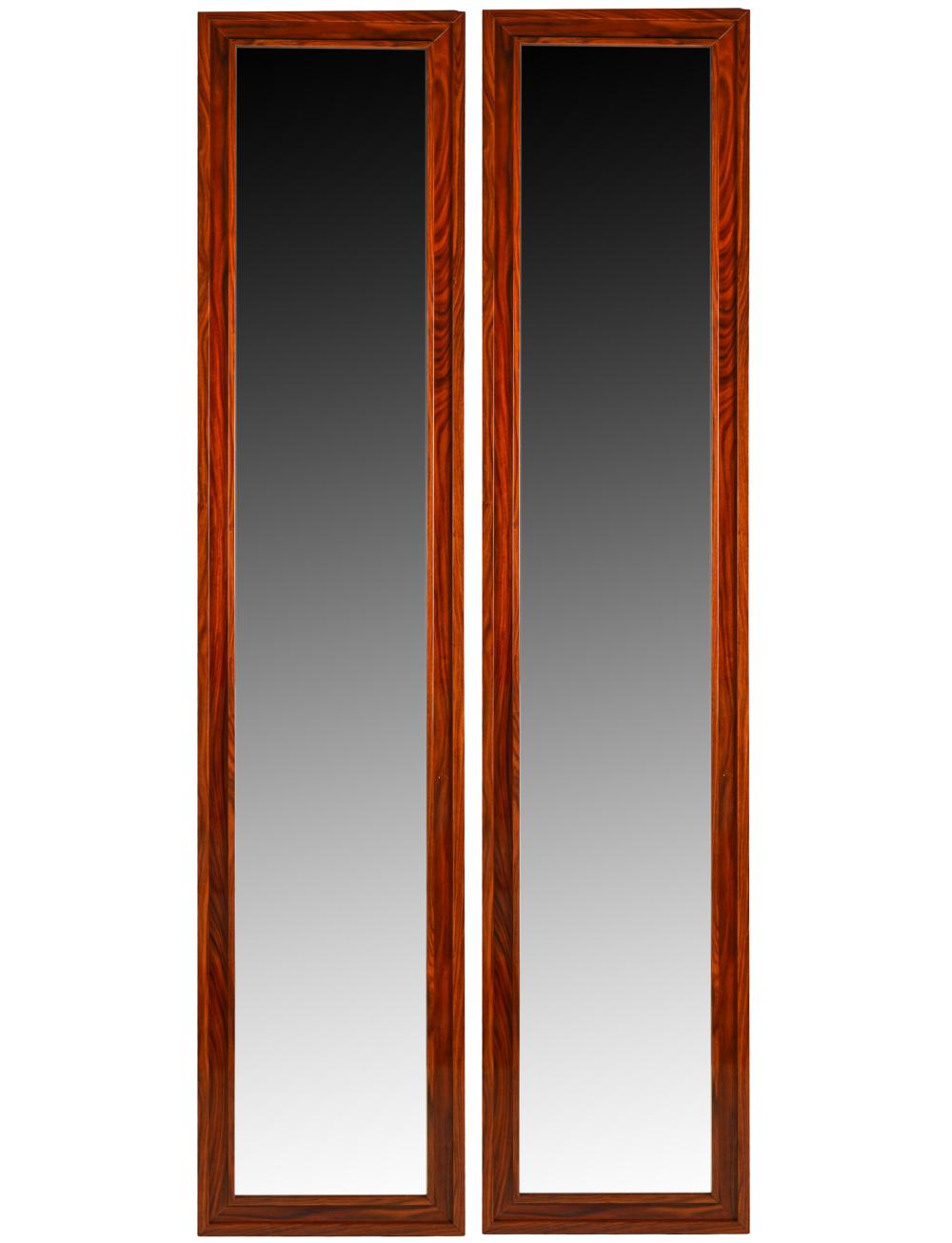 Appraisal: PAIR OF DRESSING MIRRORSmodern each with flat mirror plate in