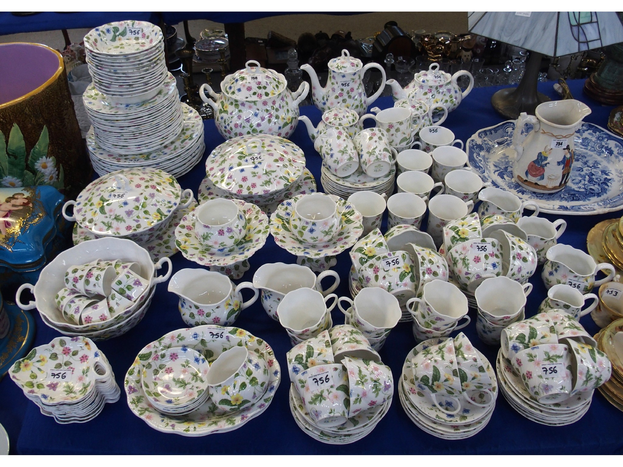 Appraisal: Extensive Queen's bone china 'Country Meadow' pattern tea coffee and