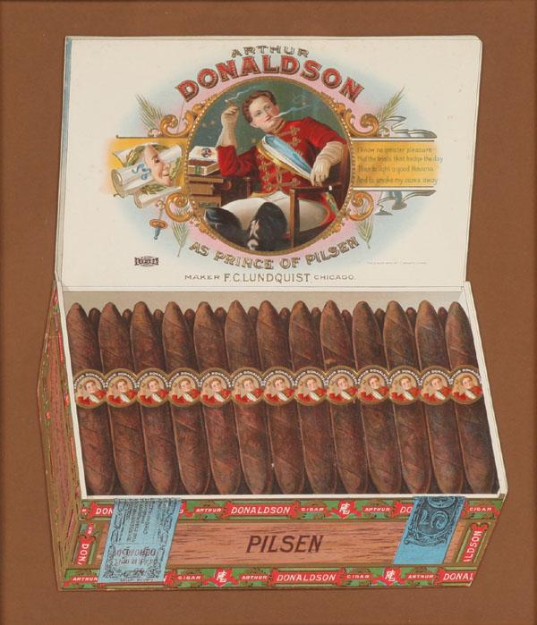 Appraisal: Arthur Donaldson Prince of Pilsen Lundquist Cigar die cut counter