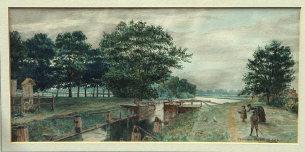 Appraisal: E C T - Two rural watercolours one entitled Penton