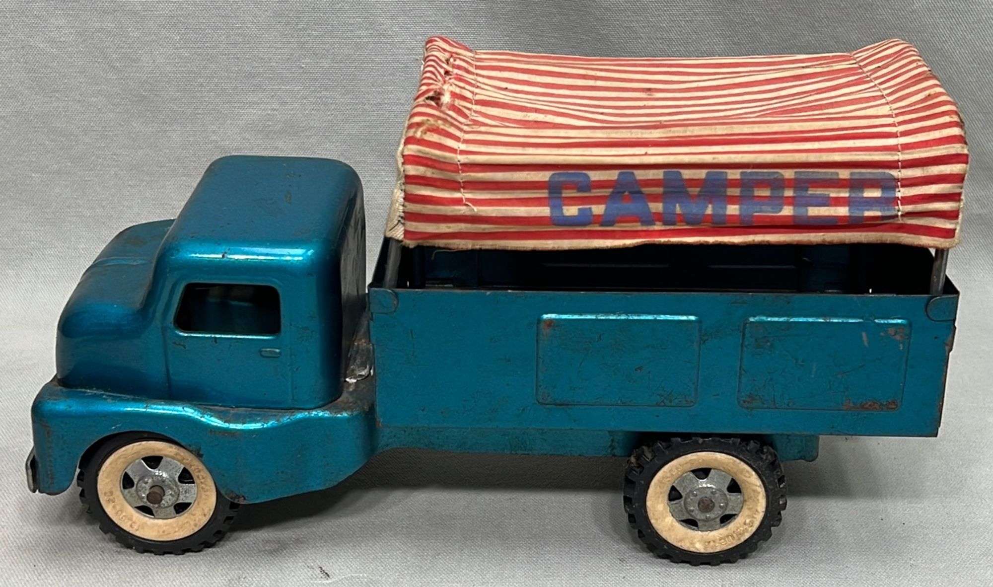 Appraisal: Structo pressed steel Camper truck toymid th century appx overall