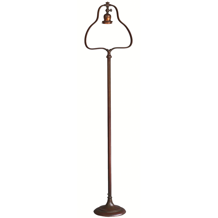 Appraisal: Handel floor lamp base bronzed metal with an original patina