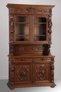 Appraisal: th c French carved oak buffet th century French carved